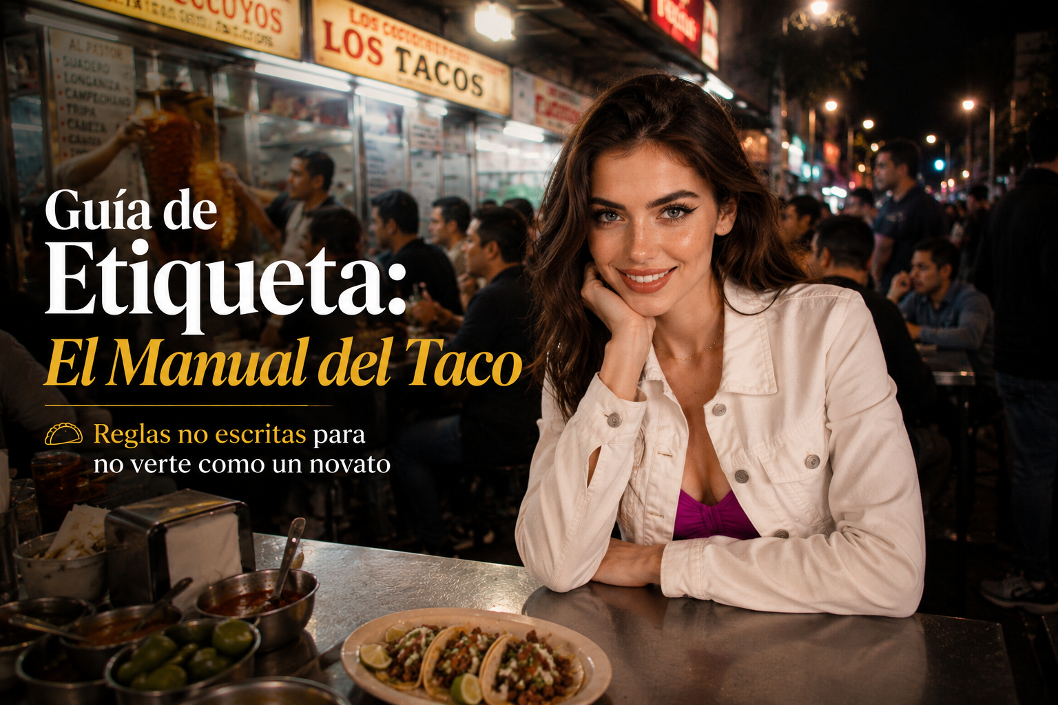 Guía de Etiqueta: El Manual del Taco, Reglas no escritas para no verte como un novato 🌮📖